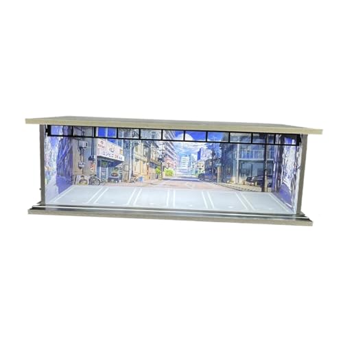 MagiDeal 1/64 Modellauto-Vitrine mit Licht und Acrylabdeckung, Foto-Requisite, dekoratives Ornament, Spielzeugauto-Vitrine, Parkplatzszene, Style C MagiDeal 1/64 Modellauto-Vitrine mit Licht und Acrylabdeckung, Foto-Requisite, dekoratives Ornament, Spielzeugauto-Vitrine, Parkplatzszene, Style C von MagiDeal