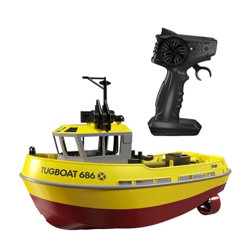 MagiDeal 1/72 RC -Schlepper und Fernbedienung Doppelmotor Hochgeschwindigkeit RC Boot Wasserspielzeug für River Boys Girls Kinder Schwimmbad, Gelb MagiDeal 1/72 RC -Schlepper und Fernbedienung Doppelmotor Hochgeschwindigkeit RC Boot Wasserspielzeug für River Boys Girls Kinder Schwimmbad, Gelb von MagiDeal