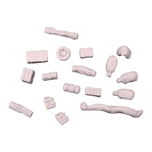 MagiDeal 1/72 gelände Landschaft für Tabletop DIY Szene Ornamente Decor Unlackiert Wargaming Landschaft Nachschub Set Miniaturen Modell von MagiDeal