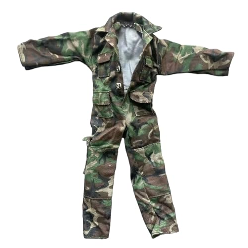 MagiDeal 1: 6 Actionfigur Kleidung Miniatur Kleidung Jumpsuit Uniform Doll Kostümzubehör für 12 männlichen Körper von MagiDeal