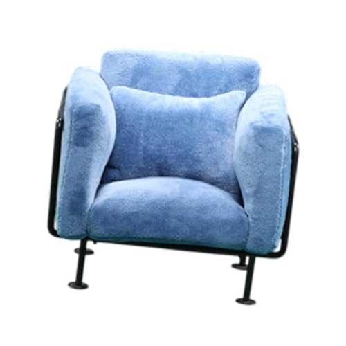 MagiDeal 1: 6 Dollhouse Single Sofa Möbel Micro Landscape Life Szene Simulation Accessoires Spielzeug Mini -Modell für Schlafzimmer Wohnkultur, Blau von MagiDeal