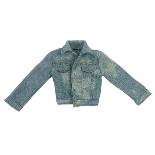 MagiDeal 1: 6 Skala Female Figur Jacket Kostüm Kinder tun Playset Mode Mini Puppenkleidung für 12 -Zoll -Figuren weibliche Figuren, Hellblau von MagiDeal