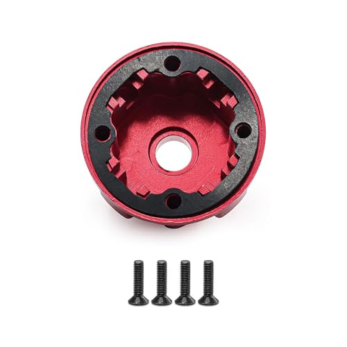 MagiDeal 1: 8 1:10 Skala Aluminiumlegierungsdifferenzdifferentialgehäuse Ersatzteile, RC Diff -Fallabdeckung für Crawler Model Vehicles Trucks DIY ACCS, Rot von MagiDeal
