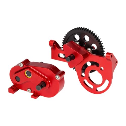 MagiDeal 1:10 RC Crawler Car RC Set Metal RC Auto Ersatz vordere Metallgetriebe für teilweise ersetzt, Rot von MagiDeal