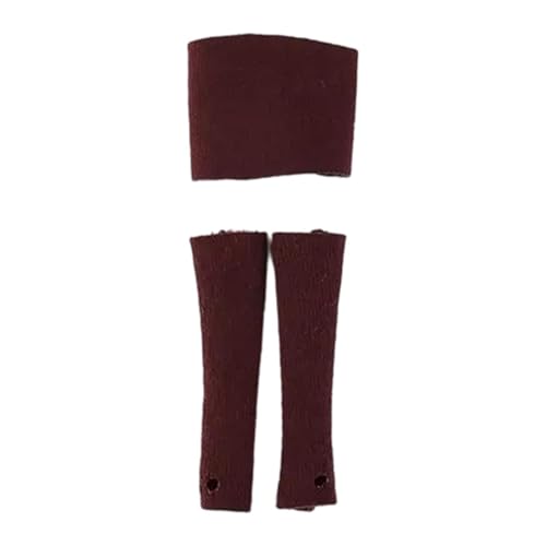 MagiDeal 1:12 Frauen Tube Top Aktionen Figuren Kleidung Fashion Kostüm Puppenbekleidung Accessoires Puppenhülle für 6 -Zoll -Aktion Figur, Rot von MagiDeal