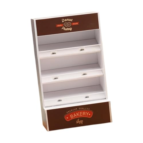 MagiDeal 1:12 Scale Dollhouse Model Bread Cabinet Puppenzubehör Dekoration Ornament Szenerie Möbelspielzeug für Ladendekoration, Braun von MagiDeal