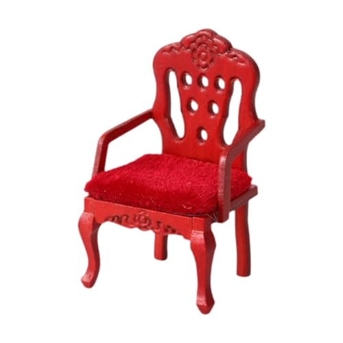 MagiDeal 1:12 Skala Dollhouse Stuhl Miniaturmöbel Foto Requisiten, tat Play Doll House Accessoires Sesselmodell für Play House, Rot MagiDeal 1:12 Skala Dollhouse Stuhl Miniaturmöbel Foto Requisiten, tat Play Doll House Accessoires Sesselmodell für Play House, Rot von MagiDeal