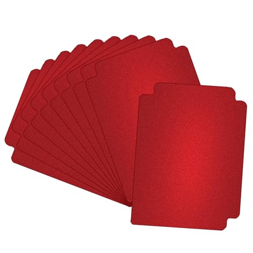 MagiDeal 10 Stück Sammelkarten-Trenner, mattierter Karten-Trenner, Spielkarten-Trenner im Alter, Spielkarten-Trenner für Spielsportarten, Rot von MagiDeal