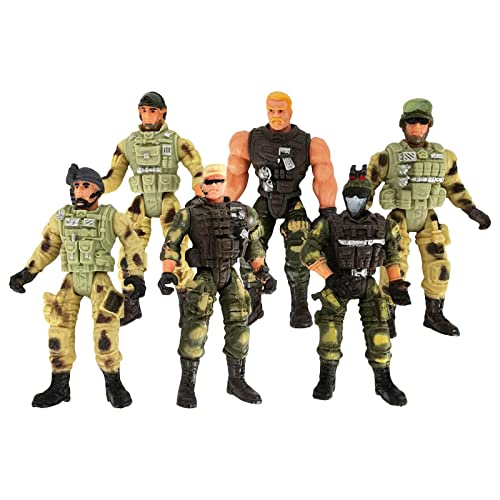 MagiDeal 10cm Simulation Amerikanischen Militär Soldat Krieger Action Figur Kinder von MagiDeal