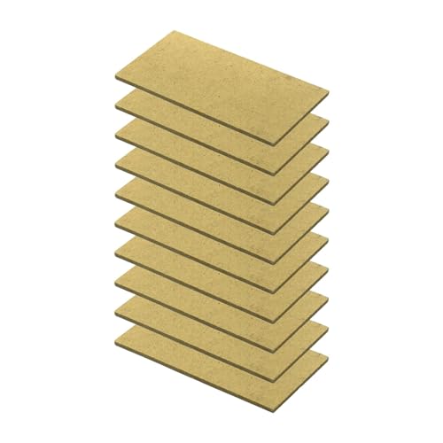 MagiDeal 10x Baumodell-Grundplatten, Grundplatten, Hausbau-Bodenplatten, Fundamentplatten für Projekte, handgefertigtes Kunsthandwerk, 6cmx12cm von MagiDeal