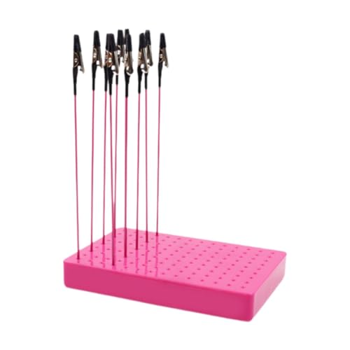 MagiDeal 10x Modeling Tools Clip Set Modeling Tool Model Maltes Clip Ständer Basis -Clip -Sticks für Kartenfoto Handwerk Hobby Modellteile Teile, Pink 20 Clips von MagiDeal