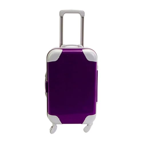 MagiDeal 18 Zoll Puppenkoffer, Mini-Reisekoffer, Mini-Trolley, Miniatur-Rollkoffer, Dekoration, für, Weihnachten, Lila MagiDeal 18 Zoll Puppenkoffer, Mini-Reisekoffer, Mini-Trolley, Miniatur-Rollkoffer, Dekoration, für, Weihnachten, Lila von MagiDeal