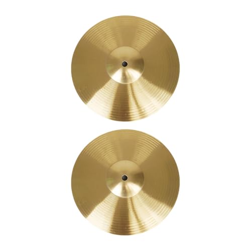 MagiDeal 2 Stück Trommelbecken, Übungsbecken-Percussion-Zubehör für Anfänger, Ersatz für professionelle Crash-Becken aus Legierung, Durchmesser 25cm MagiDeal 2 Stück Trommelbecken, Übungsbecken-Percussion-Zubehör für Anfänger, Ersatz für professionelle Crash-Becken aus Legierung, Durchmesser 25cm von MagiDeal