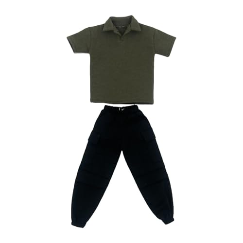 MagiDeal 2 Stück modische 1/6 Kurzarm-T-Shirts und Hosen, handgefertigte Puppenkleidung für 12-Zoll-Actionfiguren, Zubehör, GrÜn MagiDeal 2 Stück modische 1/6 Kurzarm-T-Shirts und Hosen, handgefertigte Puppenkleidung für 12-Zoll-Actionfiguren, Zubehör, GrÜn von MagiDeal