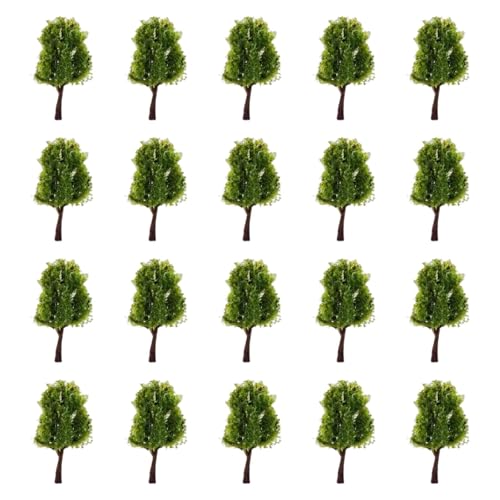 MagiDeal 20 Stücke Model Bäume Architektur Bäume tun Spielen Spielzeug Mini Diorama Bäume Ho -Skala Bäume für Sandtischgebäudemodell, 4cm von MagiDeal