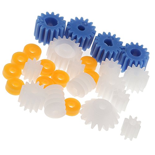 MagiDeal 26Pieces Set Kunststoff Zahnräder Getriebe Set Zahnrader Roboterteile Zubehör DIY MagiDeal 26Pieces Set Kunststoff Zahnräder Getriebe Set Zahnrader Roboterteile Zubehör DIY von MagiDeal