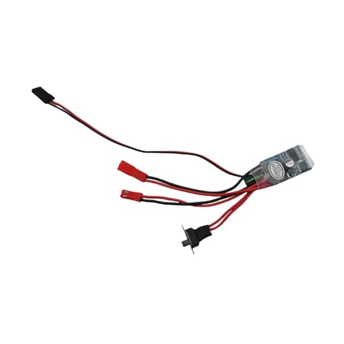 MagiDeal 30A Bürsten-ESC-Teile ersetzen DIY, Ersatzteil für Bürstenmotor, elektrischer Drehzahlregler für 1/12 Hobby-Modell-Raupenfahrzeug von MagiDeal