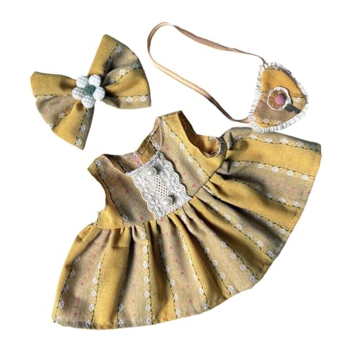 MagiDeal 38cm Puppenkleidung Plüschpuppen-Outfit Kostüme Mode Plüschpuppenzubehör Anzieh-Weichpuppen-Outfit-Set Puppenkleidung, Style E von MagiDeal