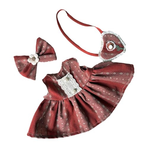 MagiDeal 38cm Puppenkleidung Plüschpuppen-Outfit Kostüme Mode Plüschpuppenzubehör Anzieh-Weichpuppen-Outfit-Set Puppenkleidung, Style F von MagiDeal