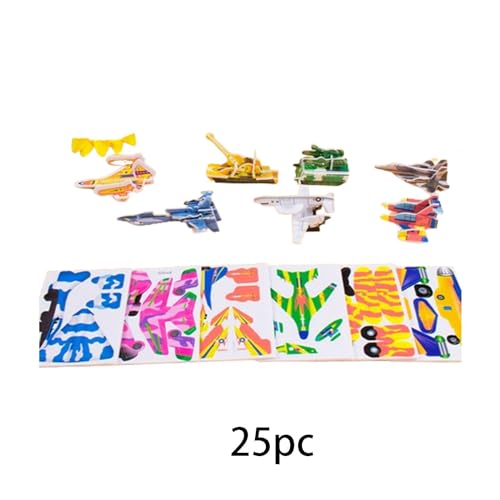 MagiDeal 3D-Cartoon-Puzzles, Kinderspielzeug, einzigartige Geschenke, motorische Fähigkeiten, Lernaktivitäten, handgefertigt für Jungen und Mädchen, Flugzeug von MagiDeal