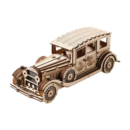 MagiDeal 3D Holz Klassiker -Auto -Puzzle Puzzle Spielzeug Selbstversammlung Handwerk Retro -Auto -Modellgebäude für Teenager Geburtstagsgeschenk Home von MagiDeal