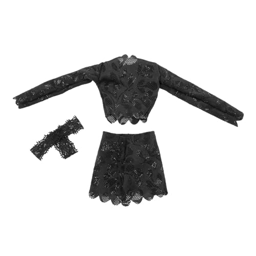 MagiDeal 3X Fashion 1/6 Top und Hüfte Umarmung Rock handgefertigtes Puppenkleidung Kostüm für 12 -Zoll -Kleiderinnen weibliche Figuren Zubehör, Schwarz MagiDeal 3X Fashion 1/6 Top und Hüfte Umarmung Rock handgefertigtes Puppenkleidung Kostüm für 12 -Zoll -Kleiderinnen weibliche Figuren Zubehör, Schwarz von MagiDeal