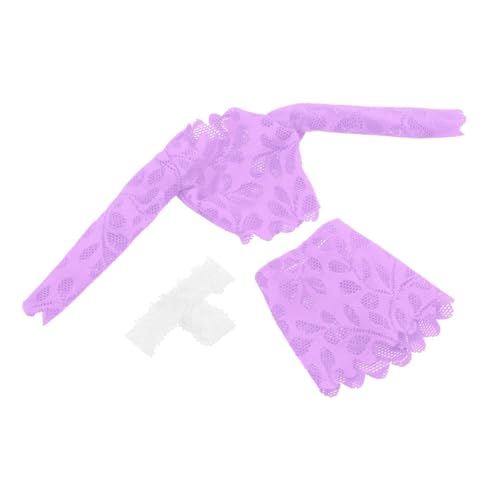 MagiDeal 3X Fashion 1/6 Top und Hüfte Umarmung Rock handgefertigtes Puppenkleidung Kostüm für 12 -Zoll -Kleiderinnen weibliche Figuren Zubehör, Violett MagiDeal 3X Fashion 1/6 Top und Hüfte Umarmung Rock handgefertigtes Puppenkleidung Kostüm für 12 -Zoll -Kleiderinnen weibliche Figuren Zubehör, Violett von MagiDeal