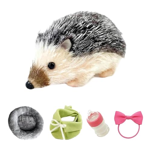 MagiDeal 5 '' wiedergeborenes Hedgehog Spielzeug Silicon Weiche realistische lustige lebensechte Foto -Requisiten süße Tierpuppe Mini Hedgehog Spielzeug für, Dunkelgrau von MagiDeal