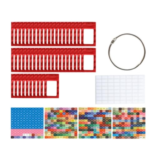 MagiDeal 50 Stücke Kleiner Perlen Organizer, Strassstation Bag Carry Hülle Packaging Beutelbehälter, Mehrzweck -Selbstverriegelungsbeutel, Rot von MagiDeal