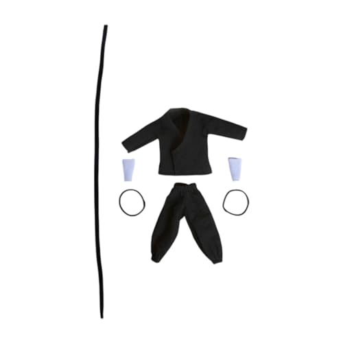 MagiDeal 5X 1:12 Decklack mit Hosen mit Gürtel Und 2 Armband Kunstkämpfer, Schwarz MagiDeal 5X 1:12 Decklack mit Hosen mit Gürtel Und 2 Armband Kunstkämpfer, Schwarz von MagiDeal