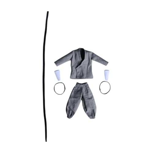 MagiDeal 5X 1:12 Decklack mit Hosen mit Gürtel Und 2 Armband Kunstkämpfer, grau MagiDeal 5X 1:12 Decklack mit Hosen mit Gürtel Und 2 Armband Kunstkämpfer, grau von MagiDeal