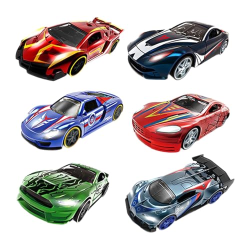 MagiDeal 6 Stück Rennwagen für Jungen, Legierung, Spielzeugfahrzeug, Geburtstagsgeschenk, Kinderspielzeugauto, 1:64, Modellauto für Kinder, Erwachsene ab 3, B MagiDeal 6 Stück Rennwagen für Jungen, Legierung, Spielzeugfahrzeug, Geburtstagsgeschenk, Kinderspielzeugauto, 1:64, Modellauto für Kinder, Erwachsene ab 3, B von MagiDeal