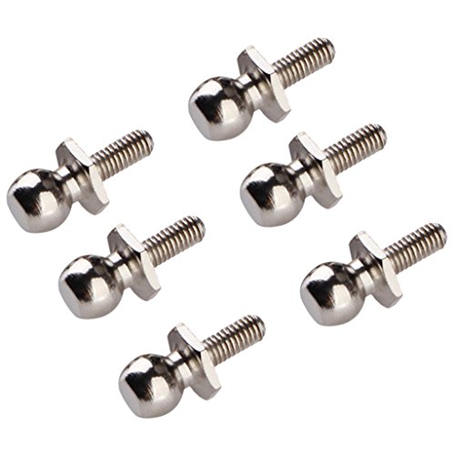 MagiDeal 6tlg. Schrauben Ersatzteil Kugelkopf 15 x 7mm Stahl für 1:10 HSP RC Auto von MagiDeal