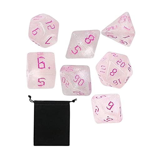 MagiDeal 7 Teiliges Polyedrisches Würfel Set, Tischspiel Würfel für Rollenspiele, Familientreffen, Partybevorzugungen, Rosa MagiDeal 7 Teiliges Polyedrisches Würfel Set, Tischspiel Würfel für Rollenspiele, Familientreffen, Partybevorzugungen, Rosa von MagiDeal
