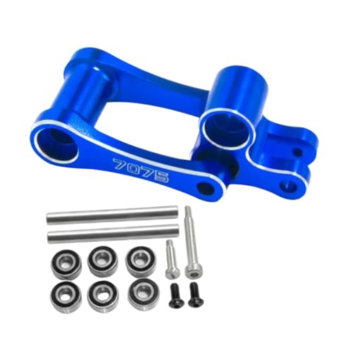 MagiDeal 7075 Knöchel & Pull Rod Kit Brake Lenkung Arm Metall Heckknöchel LOS264001 für - Motorrad 1/4 DIY-Zubehör, Blau von MagiDeal
