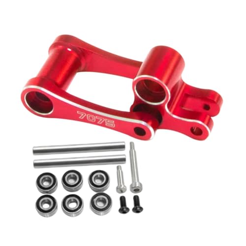 MagiDeal 7075 Knöchel & Pull Rod Kit Brake Lenkung Arm Metall Heckknöchel LOS264001 für - Motorrad 1/4 DIY-Zubehör, Rot von MagiDeal