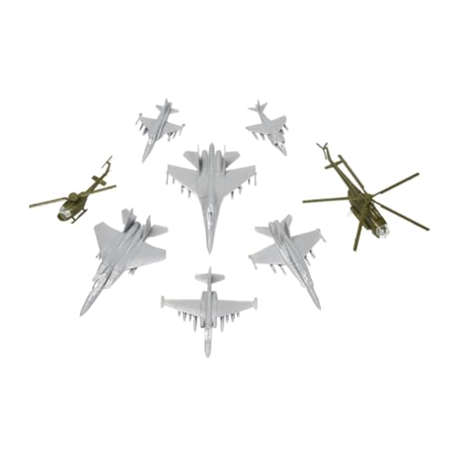 MagiDeal 8pcs 1/144 Skala Flugzeugmodell 1/144 Flugzeuge Set Gebäude statisches Display Flugzeugluftluftluftläufe Home Ornamente, Style A von MagiDeal