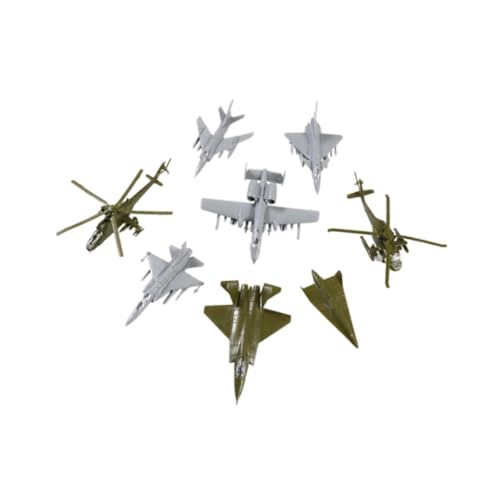 MagiDeal 8pcs 1/144 Skala Flugzeugmodell 1/144 Flugzeuge Set Gebäude statisches Display Flugzeugluftluftluftläufe Home Ornamente, Style B von MagiDeal