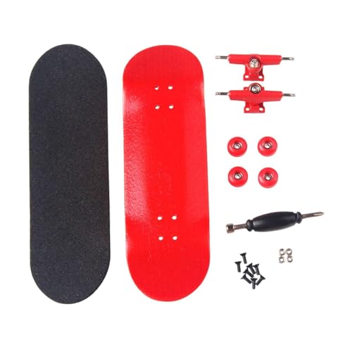 MagiDeal Ahorn Holz Fingerboard Bildungsspielzeug Mini Geburtstagsgeschenk kreative Sport Fingerspitzen Finger Skateboard für Männer Frauen, Rot MagiDeal Ahorn Holz Fingerboard Bildungsspielzeug Mini Geburtstagsgeschenk kreative Sport Fingerspitzen Finger Skateboard für Männer Frauen, Rot von MagiDeal