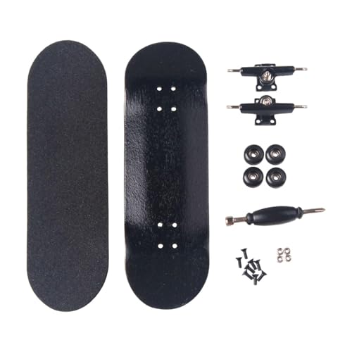 MagiDeal Ahorn Holz Fingerboard Bildungsspielzeug Mini Geburtstagsgeschenk kreative Sport Fingerspitzen Finger Skateboard für Männer Frauen, Schwarz MagiDeal Ahorn Holz Fingerboard Bildungsspielzeug Mini Geburtstagsgeschenk kreative Sport Fingerspitzen Finger Skateboard für Männer Frauen, Schwarz von MagiDeal