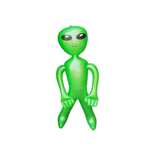 MagiDeal Aufblasbare Alien-Requisiten, PVC-Cartoon, aufblasbares Alien-Spielzeug, aufblasbare Figuren, Spielzeug für Erwachsene und Kinder für, Grün, S von MagiDeal