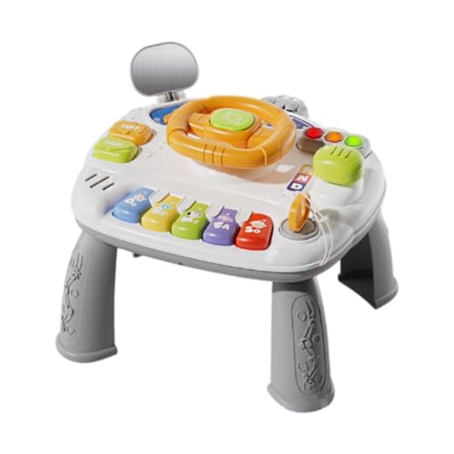 MagiDeal Baby-Aktivitätstisch, Musikspielzeug, Früherziehungsspielzeug, Rückspiegel, 2-in-1-Ampel, sensorisches Spielzeug für Kinder, Jungen, Geschenke, Grau MagiDeal Baby-Aktivitätstisch, Musikspielzeug, Früherziehungsspielzeug, Rückspiegel, 2-in-1-Ampel, sensorisches Spielzeug für Kinder, Jungen, Geschenke, Grau von MagiDeal