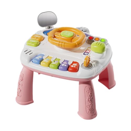 MagiDeal Baby-Aktivitätstisch, Musikspielzeug, Früherziehungsspielzeug, Rückspiegel, 2-in-1-Ampel, sensorisches Spielzeug für Kinder, Jungen, Geschenke, Rosa MagiDeal Baby-Aktivitätstisch, Musikspielzeug, Früherziehungsspielzeug, Rückspiegel, 2-in-1-Ampel, sensorisches Spielzeug für Kinder, Jungen, Geschenke, Rosa von MagiDeal