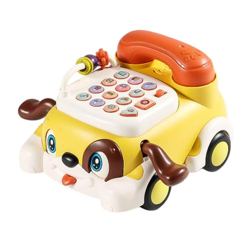 MagiDeal Babytelefon-Spielzeug, Handy, Lernspielzeug, multifunktionales Telefon, Geschichtenspielzeug, Handyspielzeug für Kinder, Jungen und Mädchen, Gelb von MagiDeal