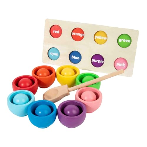 MagiDeal Bälle in Bechern, Farbsortierbecher, Geschenk, Lernspielzeug, Farberkennungsspiel, Matching-Spiel für Jungen und Mädchen, MagiDeal Bälle in Bechern, Farbsortierbecher, Geschenk, Lernspielzeug, Farberkennungsspiel, Matching-Spiel für Jungen und Mädchen, von MagiDeal