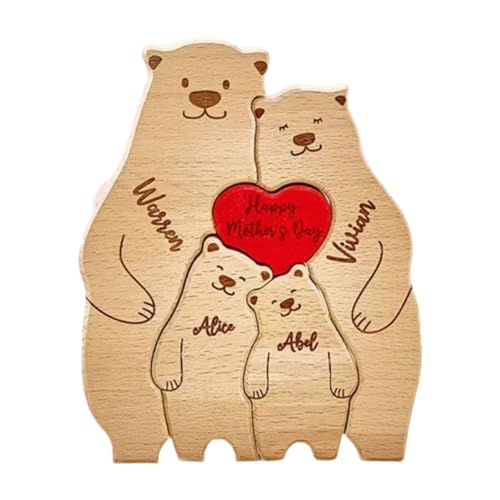 MagiDeal Bärenfamilie Holzkunst Puzzle Holzdekoration Süße Geburtstagsgeschenke Skulpturen Familie von für Hauswärme Hauswärmeln, 4 Bären MagiDeal Bärenfamilie Holzkunst Puzzle Holzdekoration Süße Geburtstagsgeschenke Skulpturen Familie von für Hauswärme Hauswärmeln, 4 Bären von MagiDeal