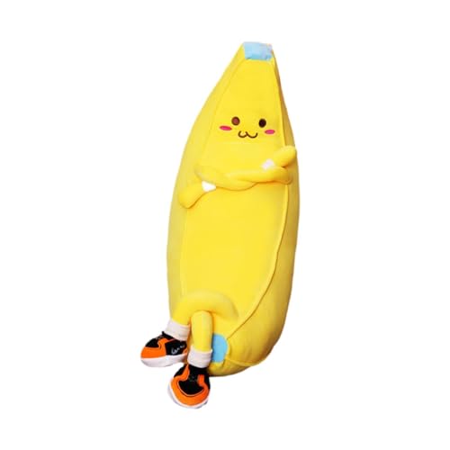 MagiDeal Banana Plüschpuppenspielzeuggeschenk, süße dekorative weiche Bequeme Begleiterin, weiche Puppe für Sofa, Wohnzimmer, Schlafzimmer, Bettdekoration, 110cm MagiDeal Banana Plüschpuppenspielzeuggeschenk, süße dekorative weiche Bequeme Begleiterin, weiche Puppe für Sofa, Wohnzimmer, Schlafzimmer, Bettdekoration, 110cm von MagiDeal