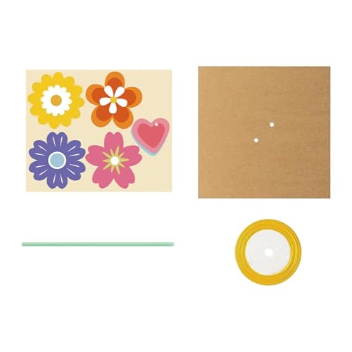 MagiDeal Blumenstrauß Craft Kit Blumenpapier Craft Thanksgiving Mutter, Heimvalentinstag -Spaß -Aktivitäten Machen Ihr eigenes Blumenstrauß DIY, 12 Stück von MagiDeal