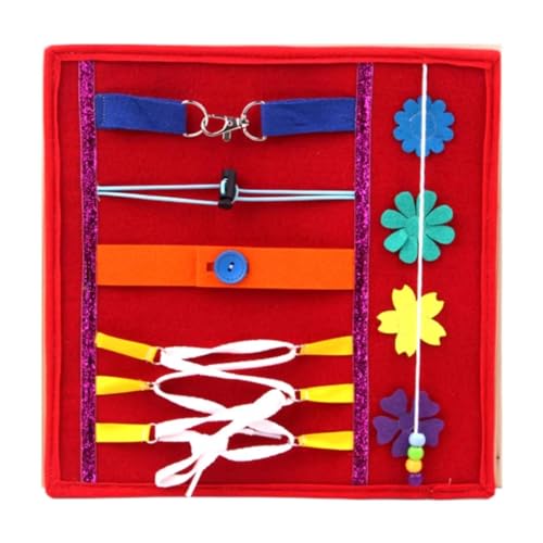 MagiDeal Busy Board Zubehör Fidget Decke Entwicklung Motorik Kleid Lernmatte Sensorische Board Teile für Jungen Mädchen Flugzeug, Rot MagiDeal Busy Board Zubehör Fidget Decke Entwicklung Motorik Kleid Lernmatte Sensorische Board Teile für Jungen Mädchen Flugzeug, Rot von MagiDeal