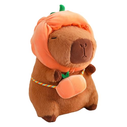 MagiDeal Capybara-Plüschtier, Cartoon-Plüschtier-Heimdekoration, Plüsch-Capybara-Puppe für Geburtstagsgeschenke, Kürbis 28cm von MagiDeal